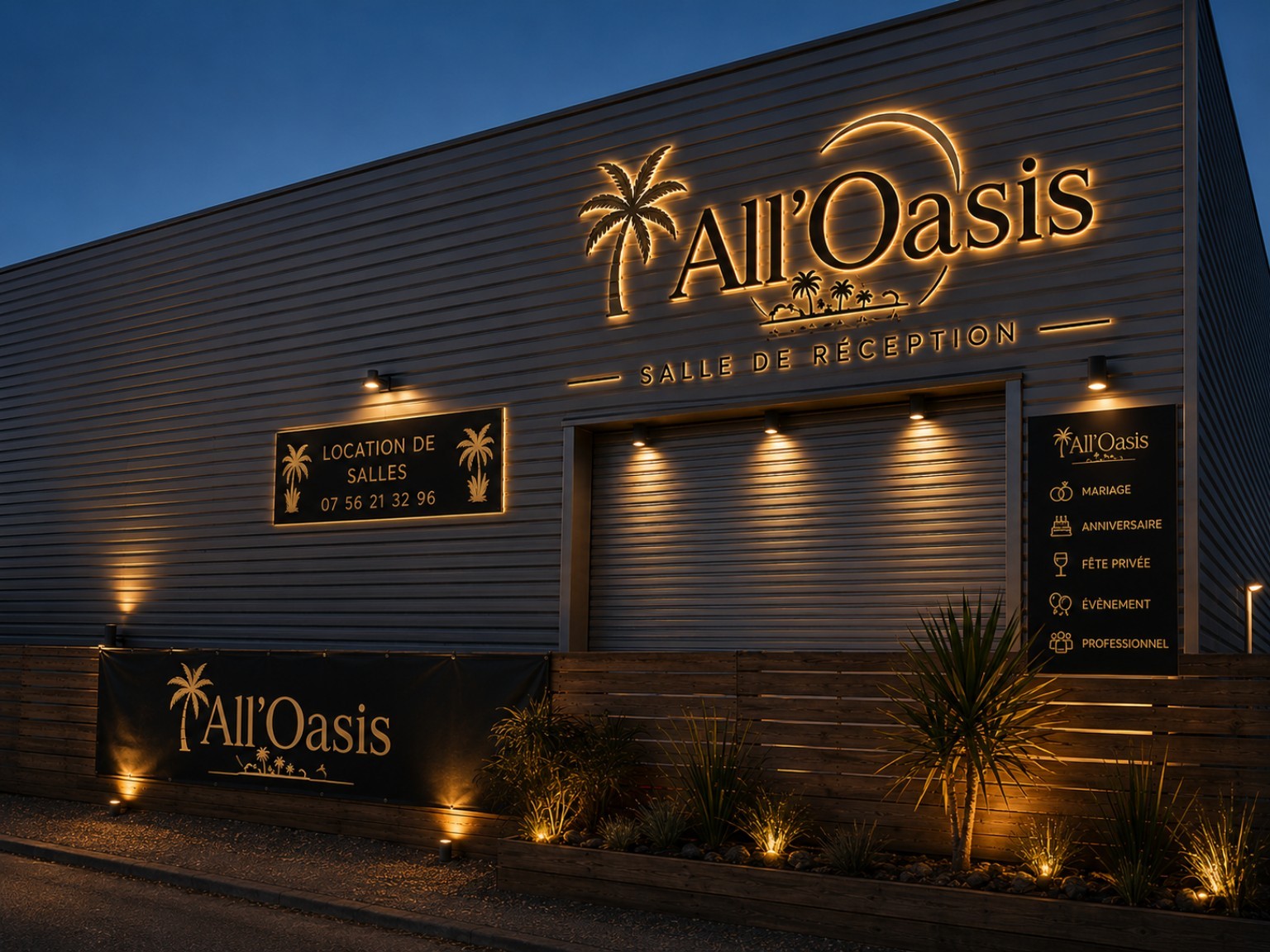 Extérieur de la salle 1 All’Oasis
